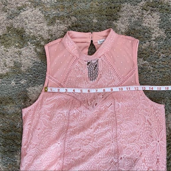 Pink Lace Tunic Dress Size Large NWOT - Picture 10 of 11